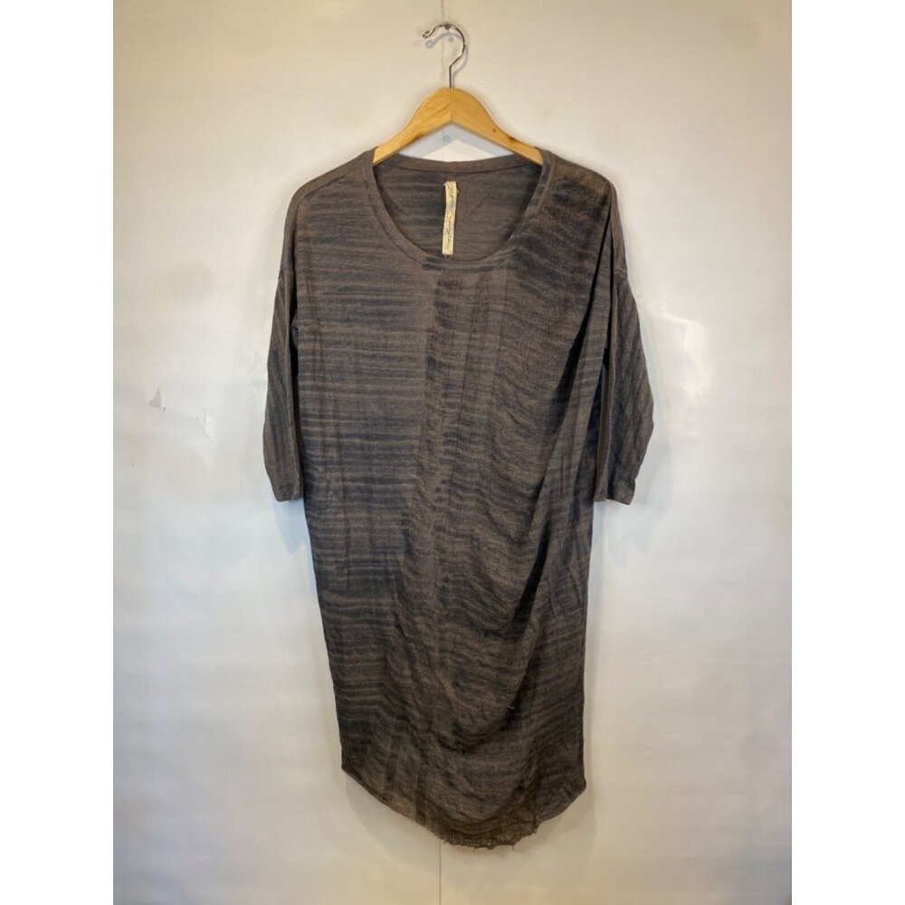 Raquel Allegra Size 1 Medium Gray Oversized Tunic Style Mini Dress GUC